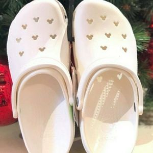 Disney white crocs